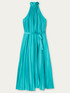 Vestito lungo in raso pliss&egrave; image number 3