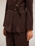 Double-breasted jacket with belt image number 3