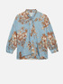 Camisa con lazo con estampado floral image number 3