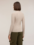Ribbed turtleneck sweater in wool blend image number 1