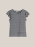 Striped ribbed jersey crew-neck T-shirt image number 3