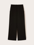 Wide-leg palazzo pants in crepe fabric image number 4