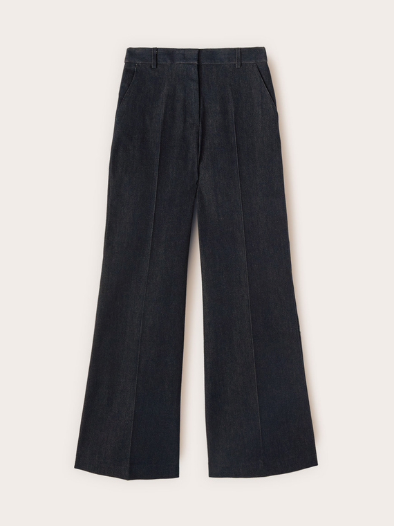 Palazzo-Jeans aus Denim