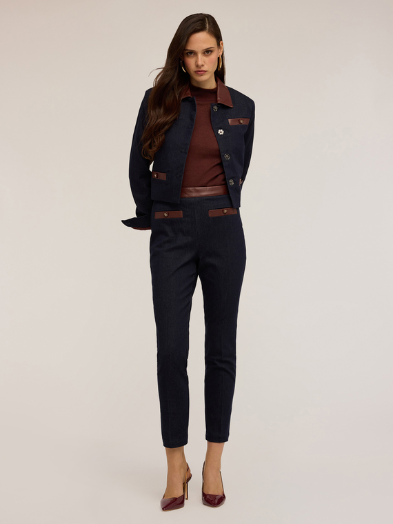 Chaqueta vaquera con insertos