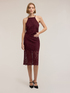 Top de encaje con escote halter image number 3