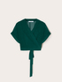 Short wrap bolero in georgette image number 4