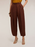 Pleated trousers in cr&ecirc;pe de chine image number 0