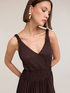 Geripptes Lurex-Jersey-Kleid image number 3