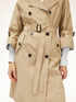 Double-breasted trench coat with loose sleeves image number 1
