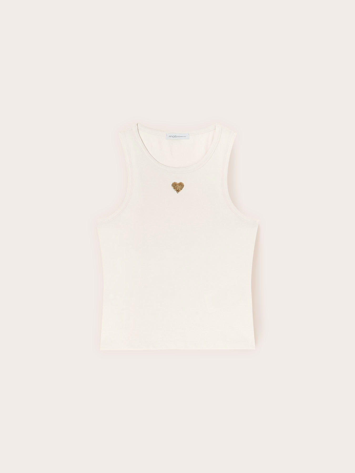 Top avec c&oelig;ur en paillettes image number 4