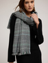 Houndstooth pattern jacquard scarf image number 0