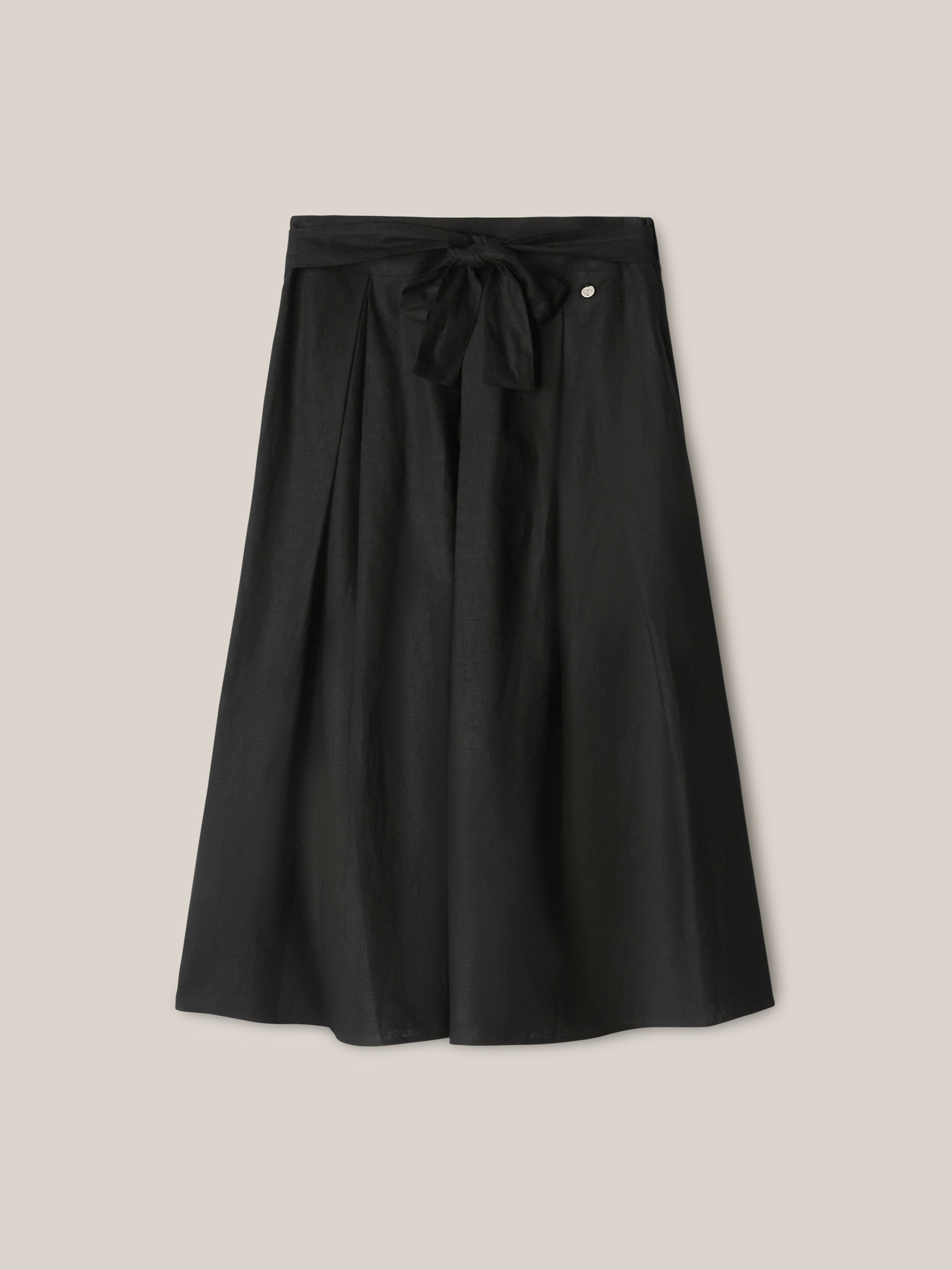 Gonna midi misto lino image number 3