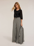 Weich fallende Bluse aus zwei verschiedenen Materialien image number 3