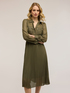 Vestito chemisier in georgette pliss&eacute; image number 2