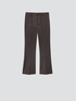 Pantaloni flare tinta unita image number 3