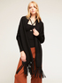 Cardigan in maglia con frange image number 0