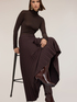 Long pleated viscose-blend skirt image number 3