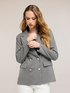 Veste crois&eacute;e &agrave; rayures image number 2