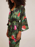 Jungle print satin kimono jacket image number 2