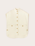 Sleeveless wool blend cape image number 4