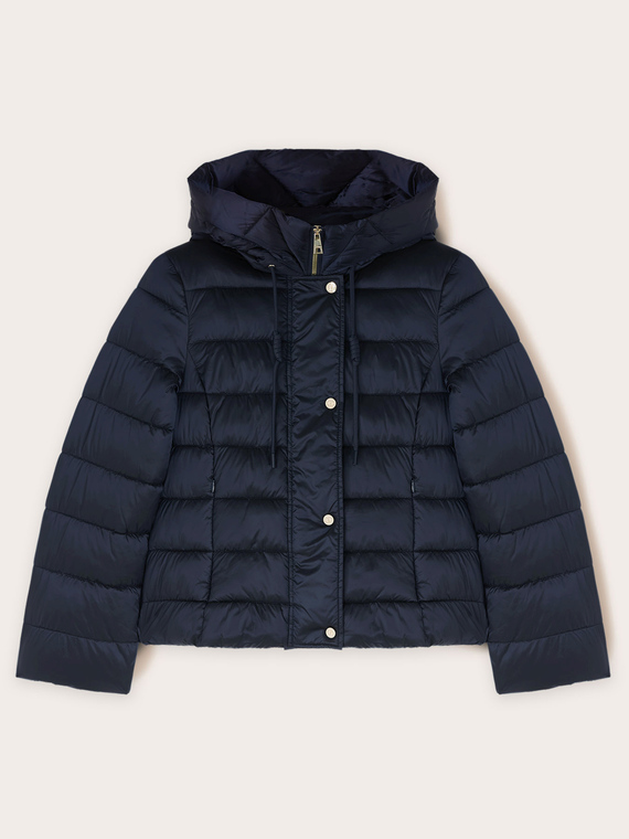 Shiny nylon puffer jacket