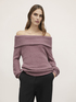 Wool blend off-shoulder sweater image number 0