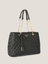 Quilted faux leather Shopping bag image number 1