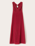 Langes Kleid aus Cr&ecirc;pe de Chine mit Ring image number 4