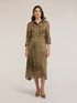 Robe chemisier en satin imprim&eacute; image number 2