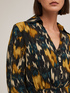 Crepe fabric printed chemisier dress image number 3