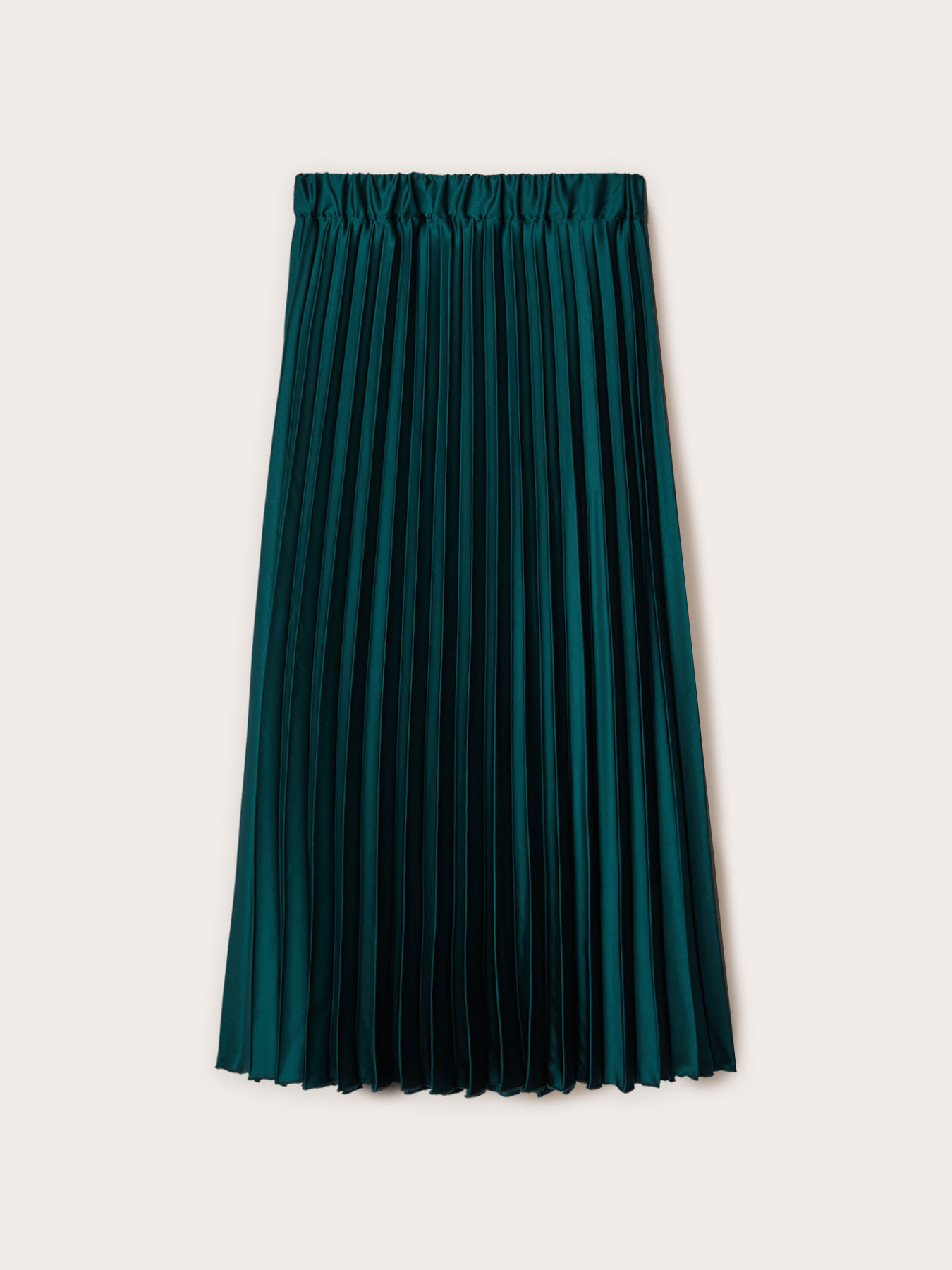Jupe midi pliss&eacute;e en satin image number 4