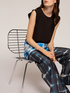 Wide-leg trousers with tie-dye pattern image number 2