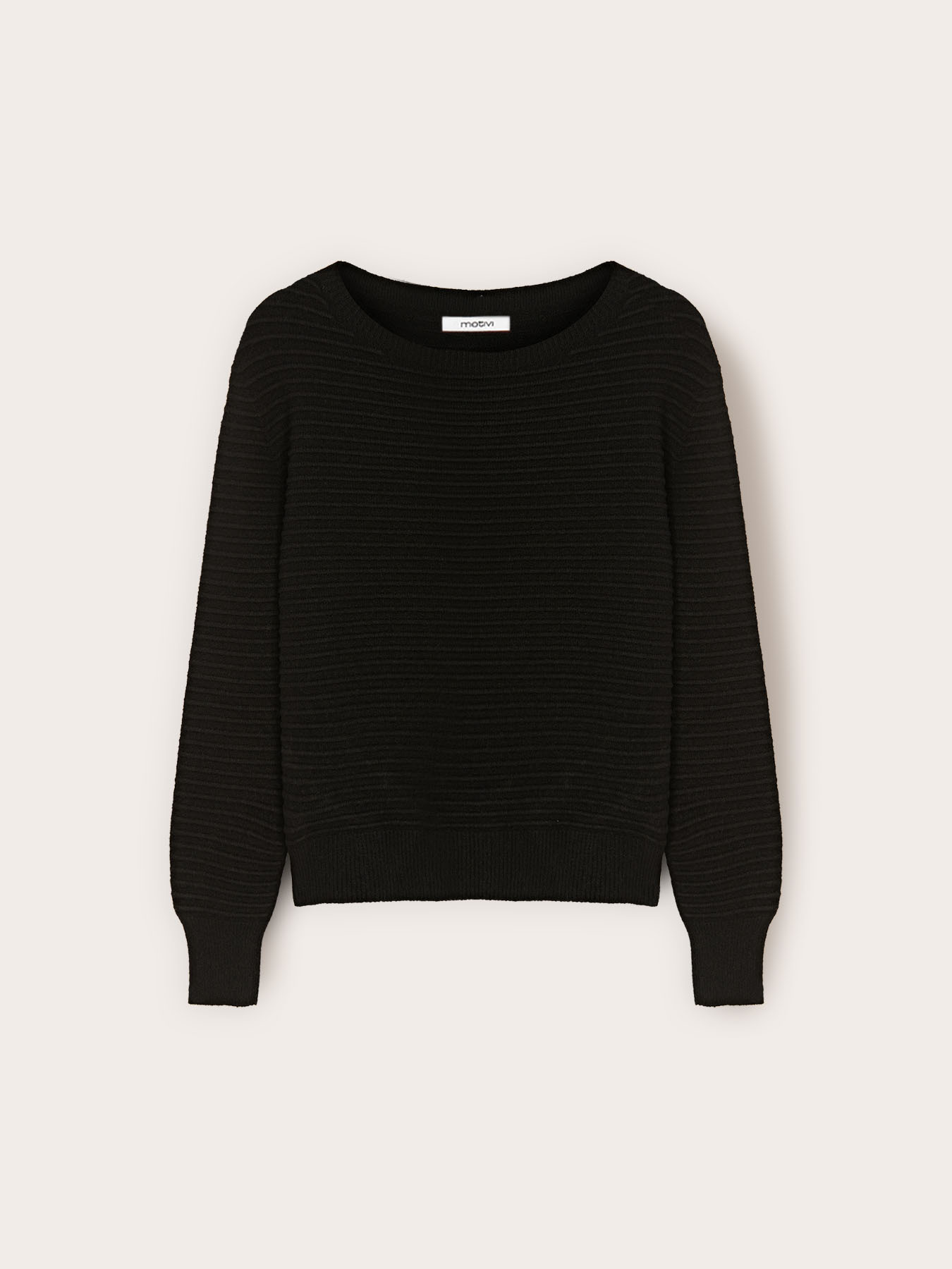 Tricou cu nervuri din amestec de viscoză image number 4