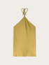 Satin top with halter neckline image number 4