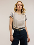 Blouse en satin &agrave; motif foulard image number 2