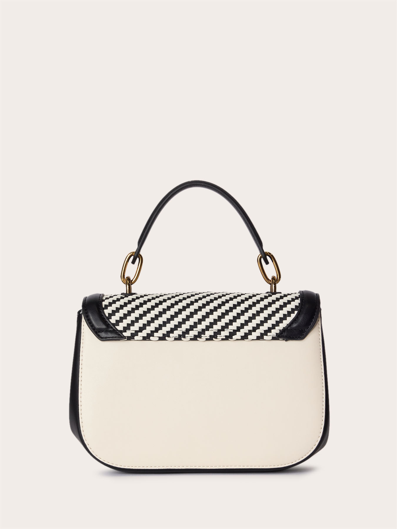 Sac &agrave; bandouli&egrave;re avec tressage bicolore image number 2