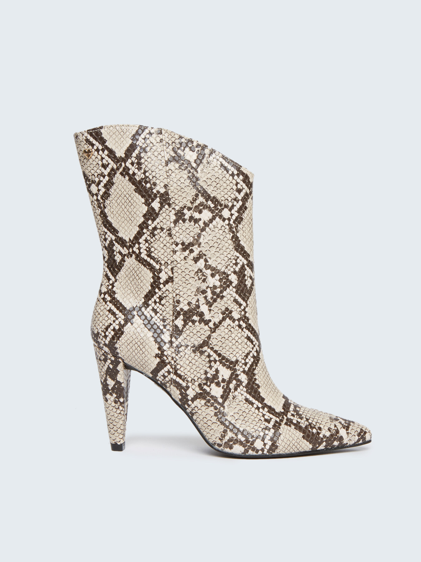Snake print ankle boots image number 1