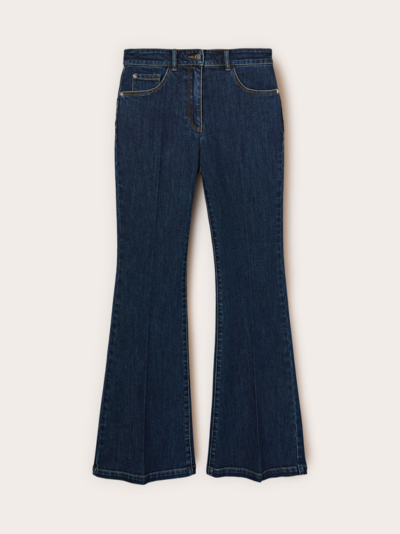 Jean flare push-up en denim