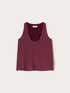 Wide shoulder satin top image number 3