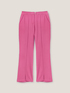 Elegant flared trousers with bottom slit image number 4