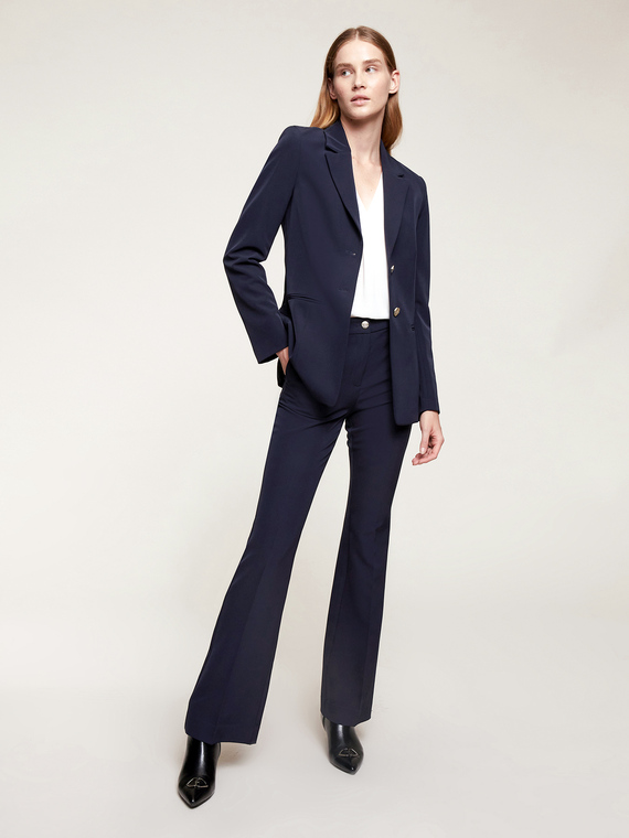 Motivi Blazer tinta unita bistretch Donna Blu