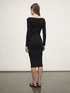 Soft viscose knit sheath dress image number 1
