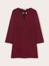 Vestito svasato in maglia viscosa comfort image number 4