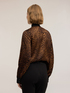 Chemise en satin &agrave; motif animalier image number 1