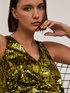 Sequin dress with geometric design image number 4