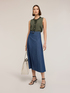 Paneled chambray skirt image number 2