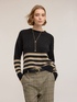 Pull &agrave; rayures en m&eacute;lange laine lurex image number 3