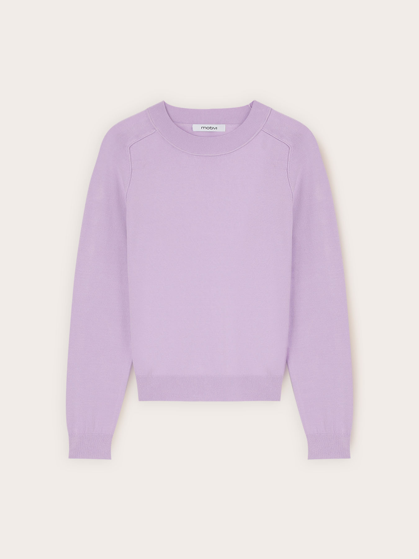 Crew neck sweater with bell sleeves image number 4