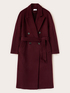Manteau crois&eacute; en drap de laine m&eacute;lang&eacute;e image number 4