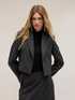 Cropped pinstripe blazer The Tailoring Lab image number 0